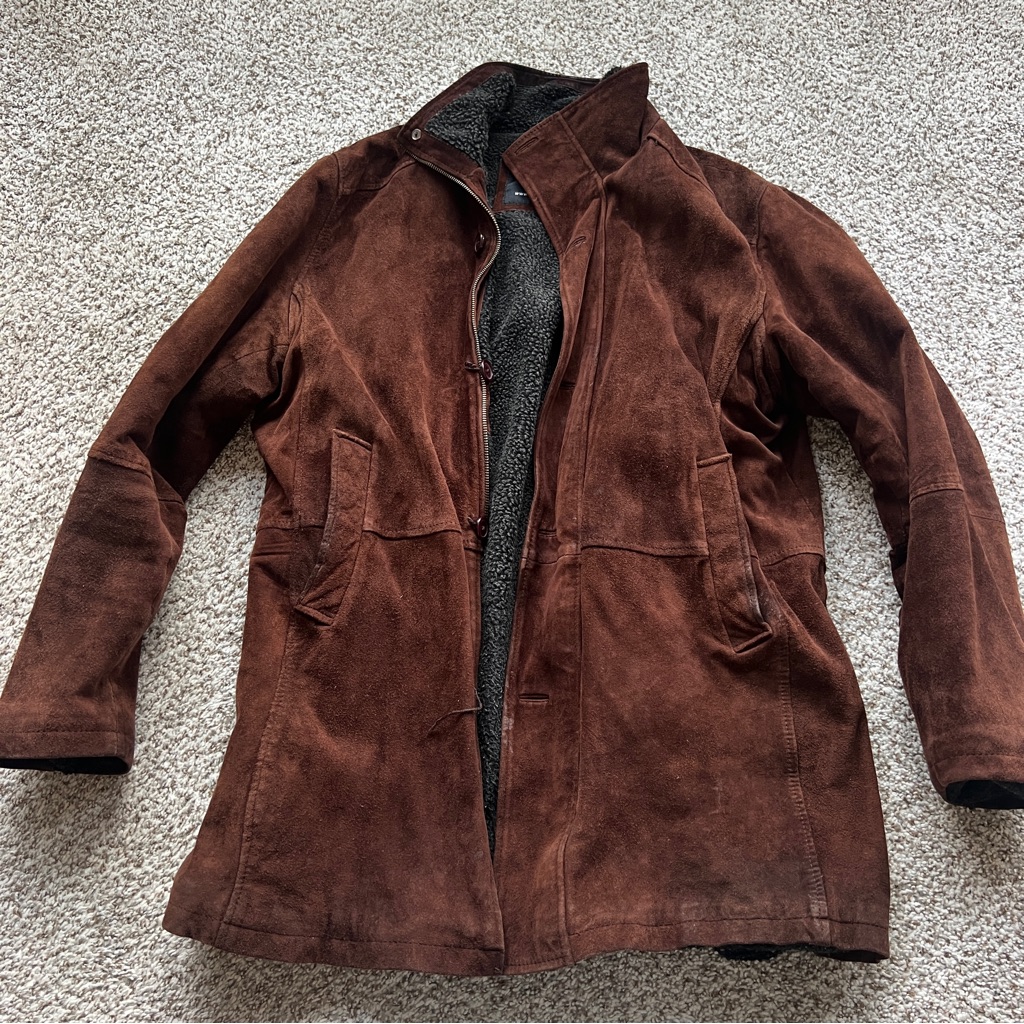 The Jacket Maker Suede Brown Jacket Xxl